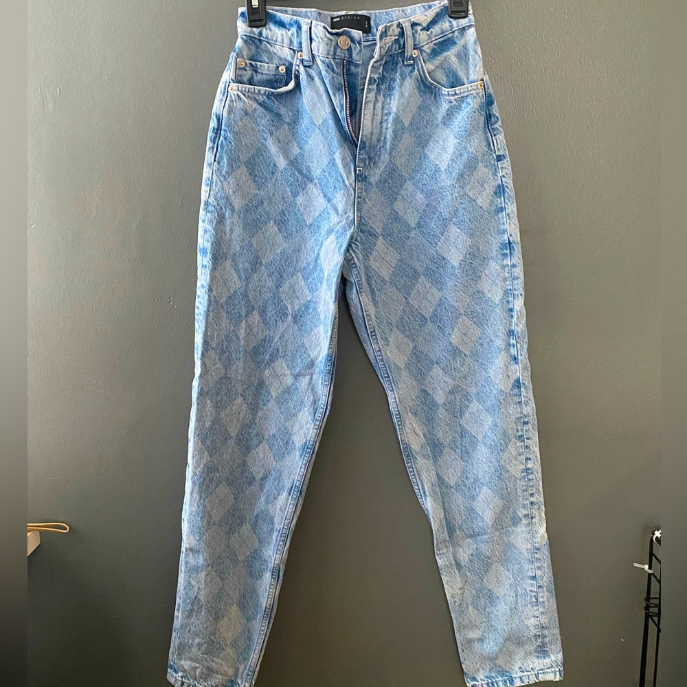 Argyle print Jeans